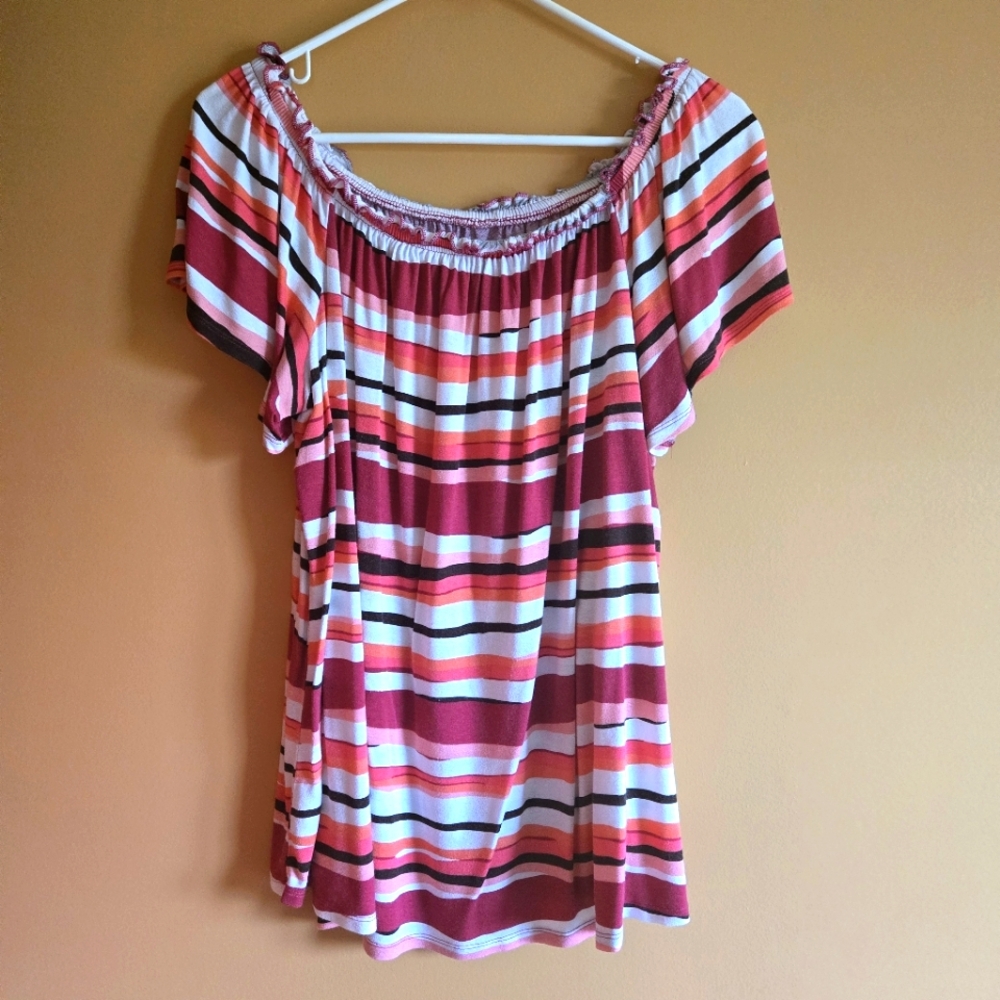 Lane Bryant Striped Top, 14/16